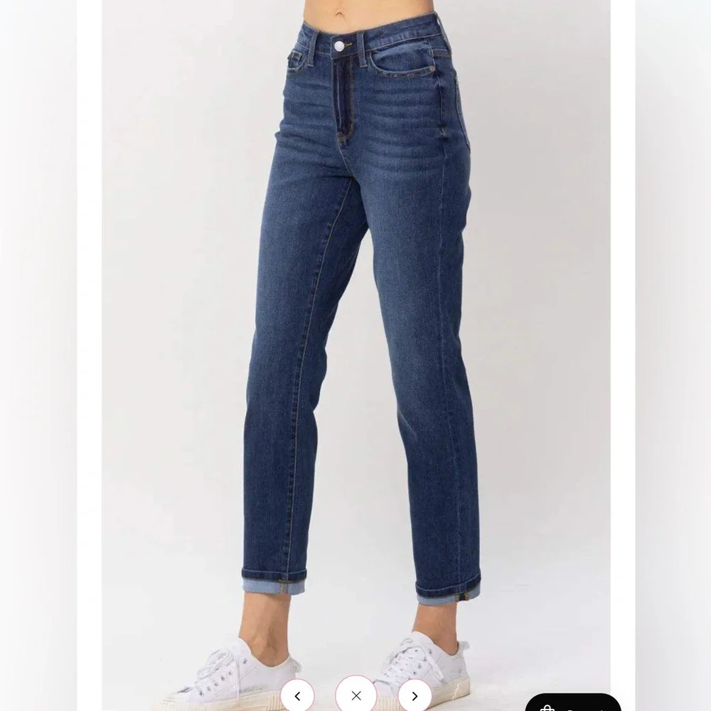 Judy Blue high rise Cool Denim boyfriend denim jeans Size 9 / 29 - Picture 1 of 15